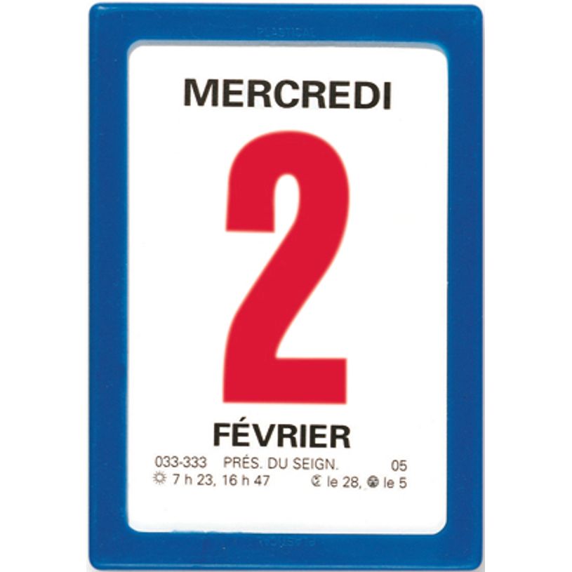 3664447206745-Oberthur - Bloc éphéméride classique - 6 x 9 cm - bleu-P_405186424_1-0