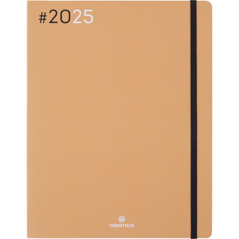 3664447205861-Agenda Flex - 1 semaine sur 2 pages - 22 x 28 cm - camel - Oberthur-P_405186432_1-0