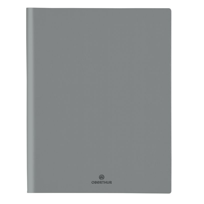 3664447209036-Agenda à spirale Malmo - 1 semaine sur 2 pages - 22 x 28 cm - gris - Oberthur-P_405186485_1-0