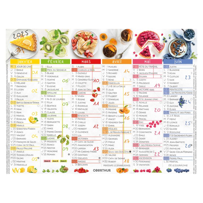 3664447193458-Mini calendrier illustré - 6 mois par face - 13,5 x 17,5 cm - différents modèles dispon-P_405186493_5-4