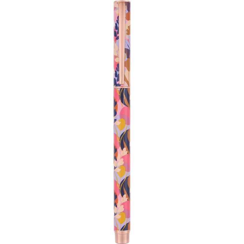 3664447170039-Stylo roller a cartouche Floraison - 5 decors assortis - Oberthur-P_405188856_1-0