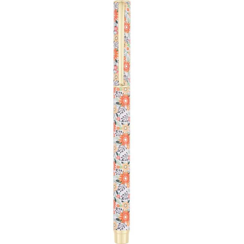 3664447170039-Stylo roller a cartouche Floraison - 5 decors assortis - Oberthur-P_405188856_5-4