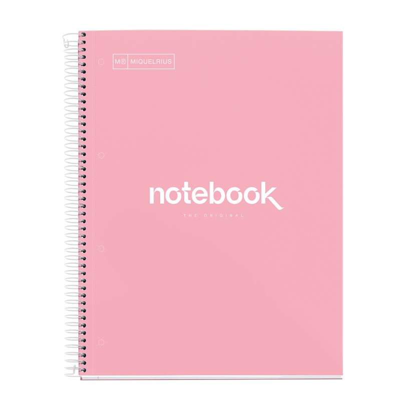 8422593485651-Notebook Emotions, couverture rigide, A4 lignes horizontales 7 mm, 120 feuilles de 5 couleurs, Miquelri--0
