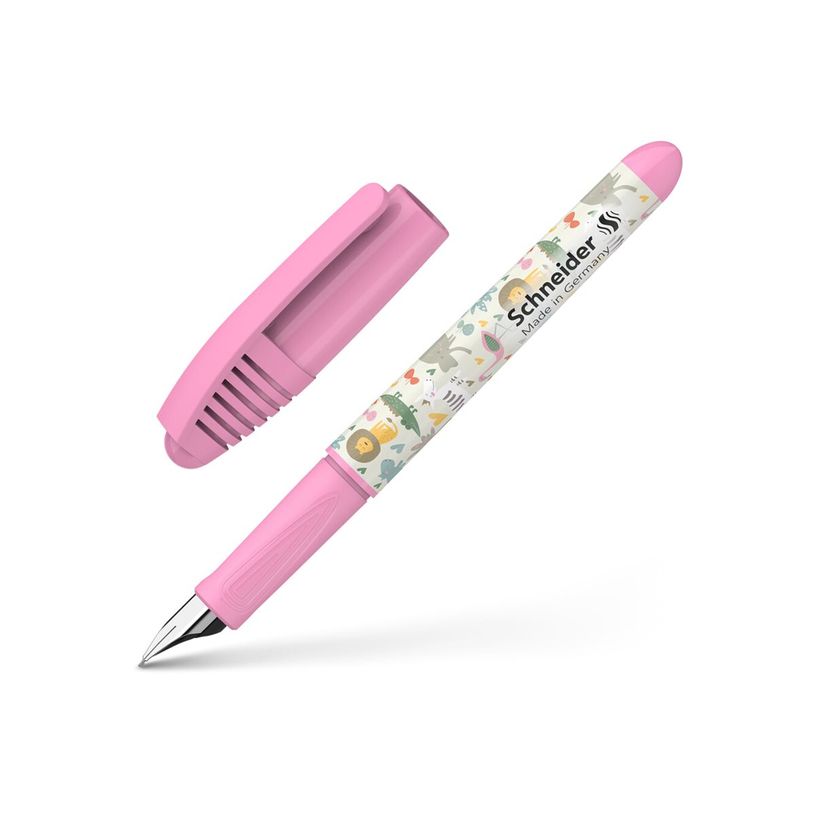 4004675172082-Schneider Zippi - Stylo plume - safari amusant - bleu roi - moyen-P_405189079_1-0