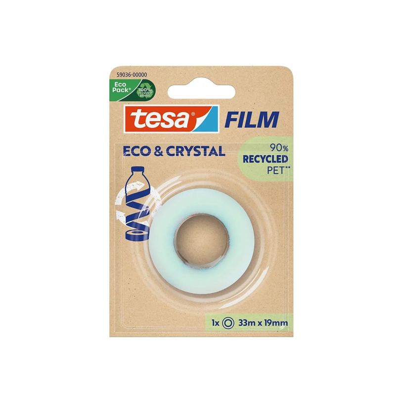 4063565252389-Tesa Film Eco & Crystal - Ruban adhésif - 19 mm x 33 m - transparent-P_405189222_1-0