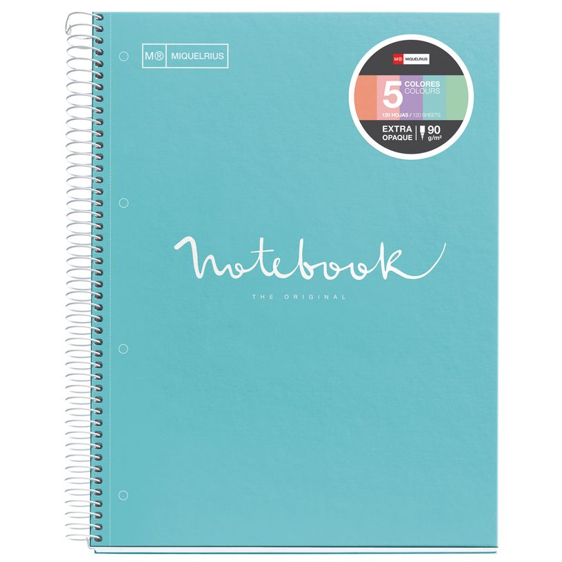 8422593485538-Notebook Emotions, couverture rigide, A4 lignes horizontales 7 mm 120 feuilles de 5 couleu-P_405189268_1-0
