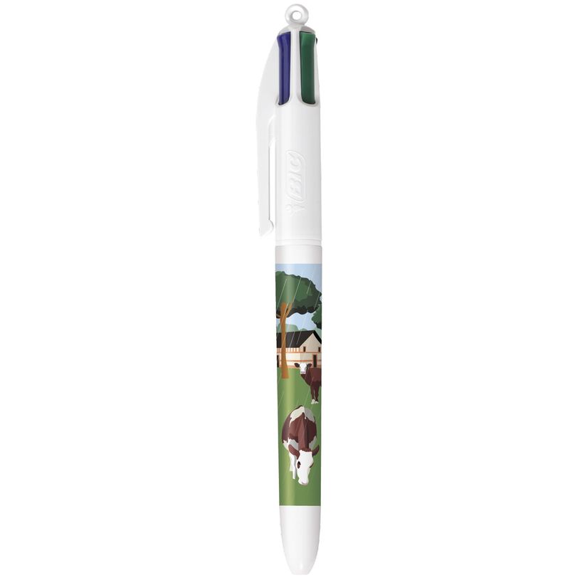 0404051996211-BIC Stylo à Bille 4 Couleurs Original à Pointe Moyenne Rétractable (1,00 mm) - Décors Thématique Nor-P_405199621_2-1