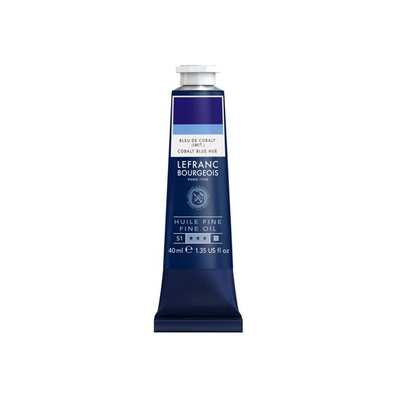 3013643017714-Lefranc Bourgeois - Peinture à l'huile - bleu cobalt - opaque - fine - 40 ml-P_405216754_1-0