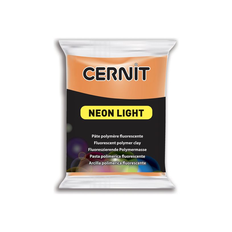 5411711427522-Cernit Neon Light - Pâte à modeler - 56 g - orange - matériau fluorescent, argile polym-P_405220635_1-0