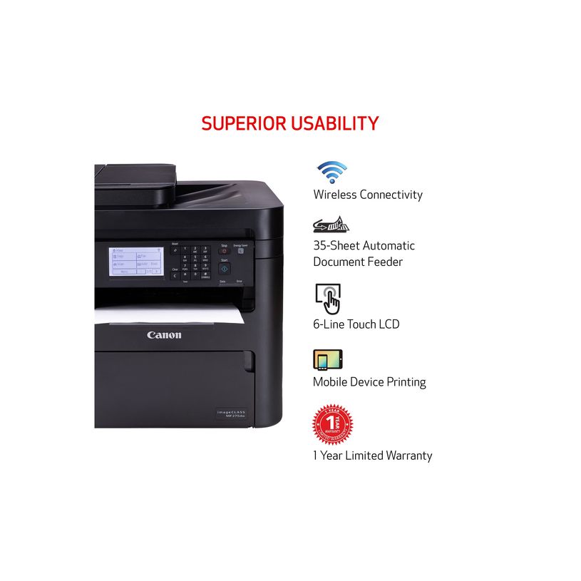 4549292196832-Canon i-SENSYS MF275dw - Imprimante laser multifonction A4 - monochrome  - USB 2.0, LAN, W-P_405221571_4-2