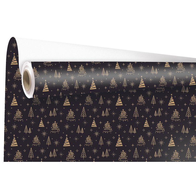3281650576672-Rouleau papier cadeau couché Réveillon 0,70 x 50 m-P_405221651_1-0