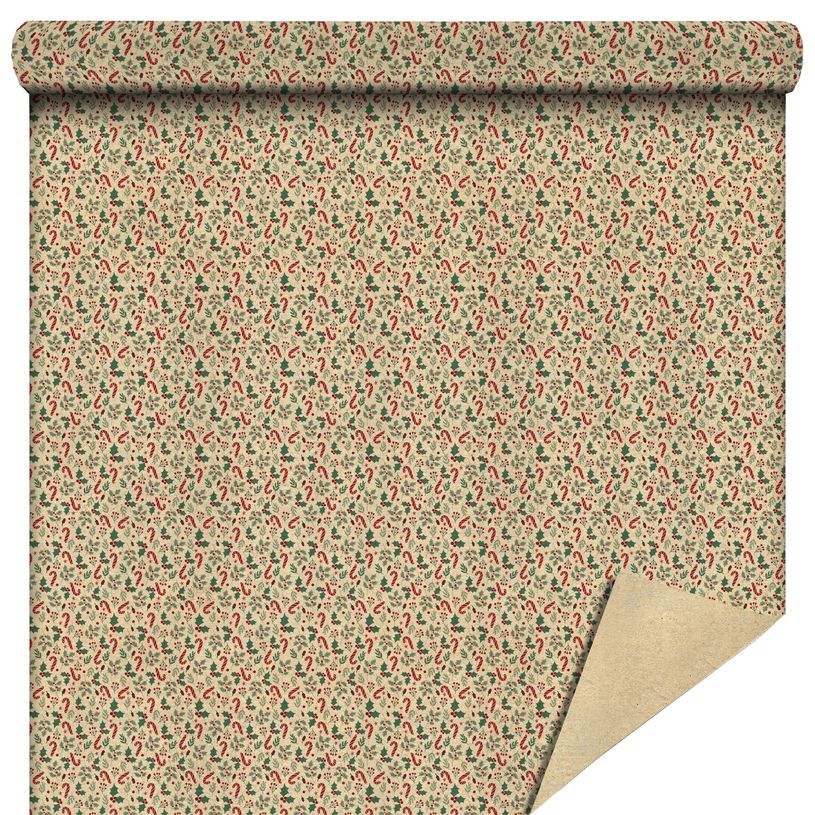3700030061626-Papier cadeau kraft recyclée lisse Sugar - 80 cm x 50 m-P_405221654_1-0