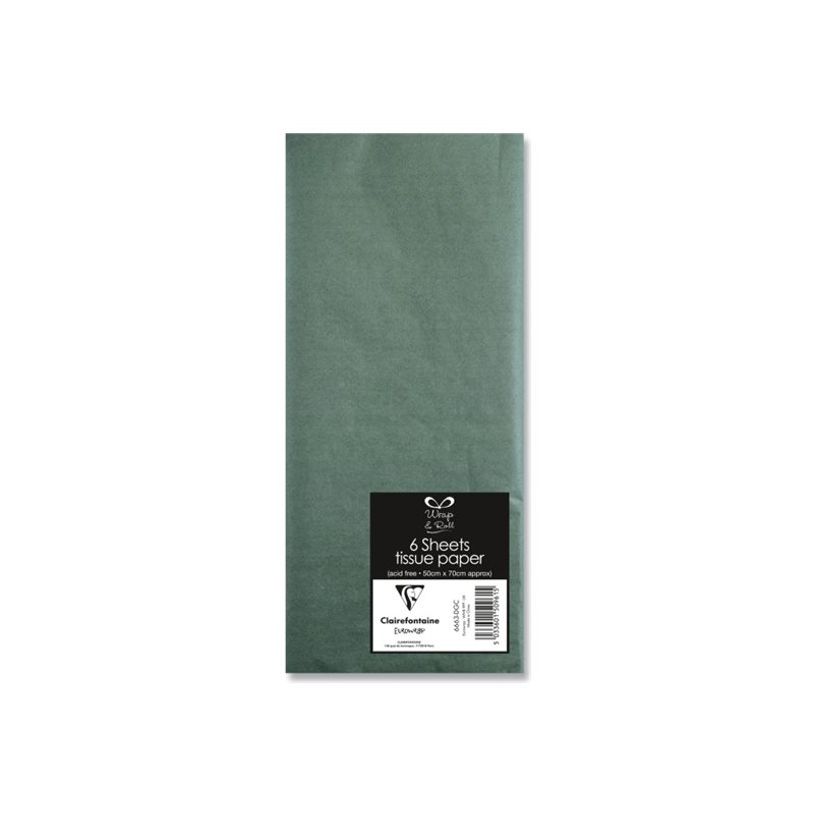 5033601509615-Clairefontaine Wrap & Roll - Papier de soie - 50 x 70 cm - 18 g/m² - 6 feuille(s) - vert -P_405222787_1-0