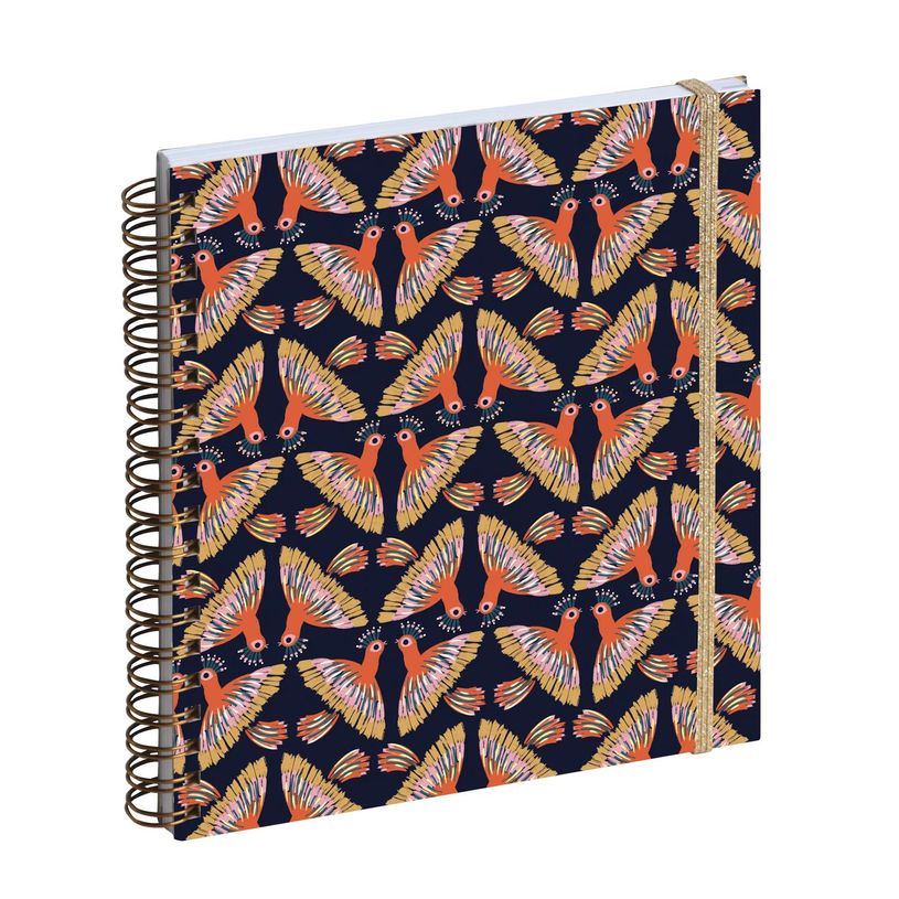 3660942087193-Agenda de bureau spiralé Color Design - 1 semaine sur 2 pages - 15 x 17 cm - oiseau - Exa-P_405228036_1-0