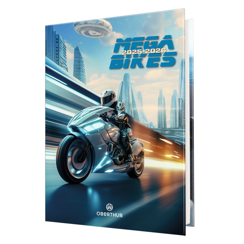 3664447195490-Agenda Megabikes - 1 jour par page - 12,5 x 17,5 cm - Oberthur-P_405228384_1-0