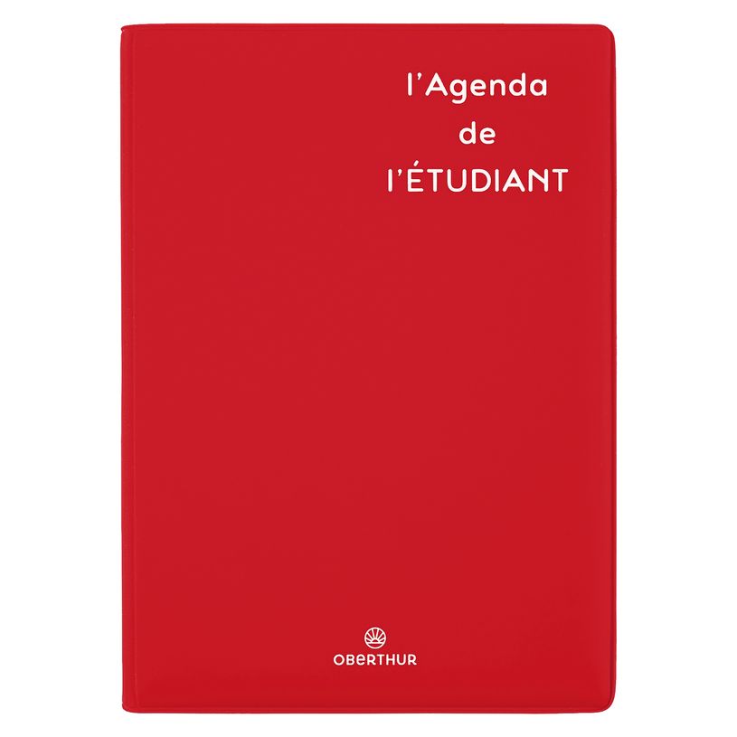 3664447195889-Agenda Humour Gomme - 1 jour par page - 13 x 18 cm - rouge - Oberthur-P_405228441_1-0