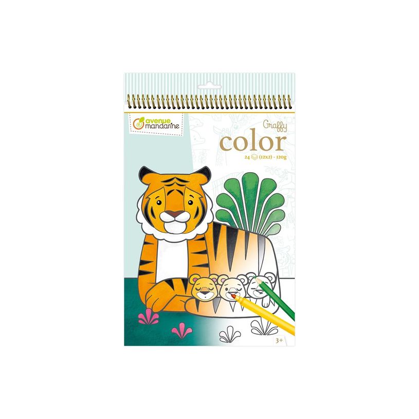 3609510520977-Graffy Color, Mum/Baby - livre à colorier (relié par spirale)-P_405231613_5-1