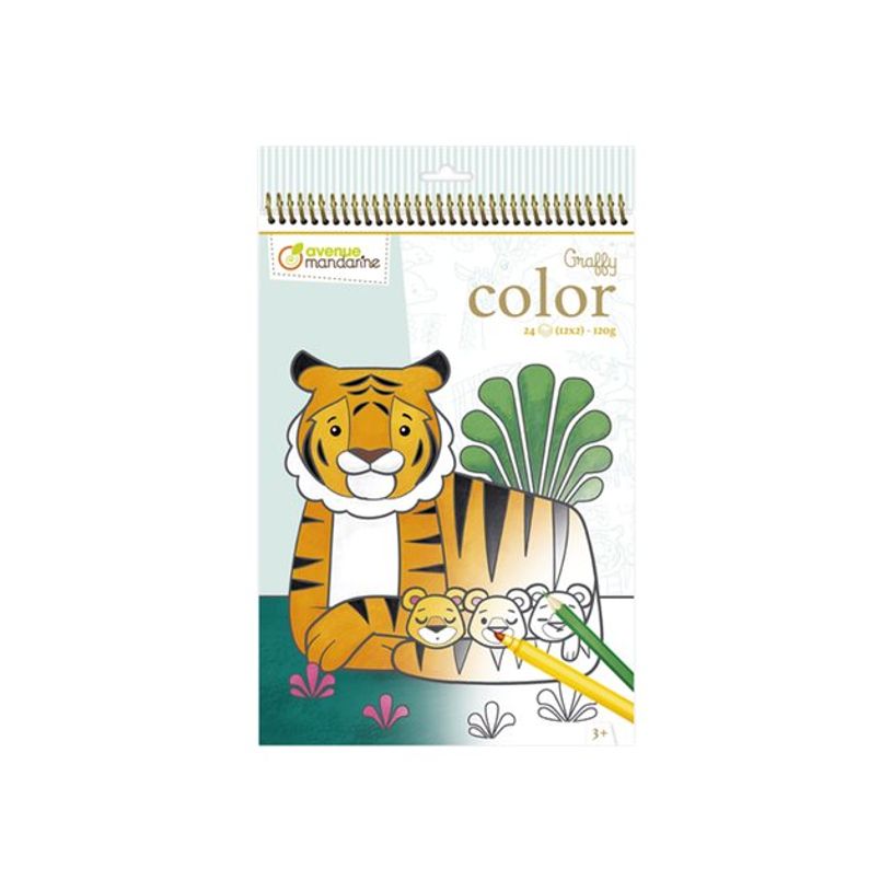 3609510520977-Graffy Color, Mum/Baby - livre à colorier (relié par spirale)-P_405231613_6-2