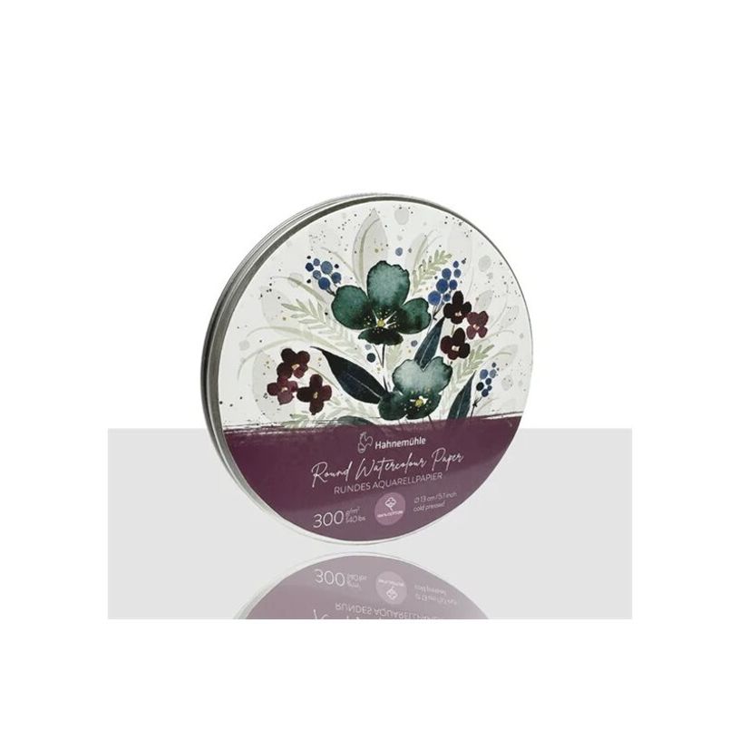 4011367119720-Hahnemühle Watercolour - Papier - 130 mm diameter - rond - 30 feuilles - blanc naturel-P_405232144_3-0