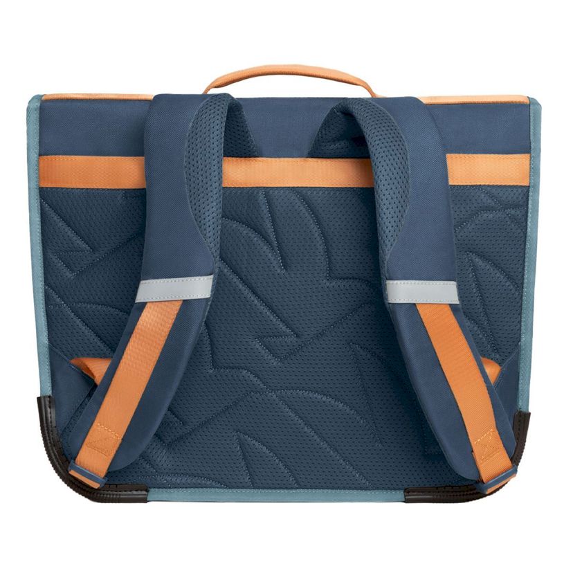 0404052342116-Cartable scolaire Léo - 38 cm - 2 compartiments - bleu - Biopic--1