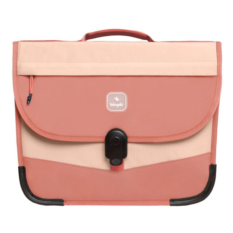 0404052342123-Cartable scolaire Léo - 38 cm - 2 compartiments - rose - Biopic--0