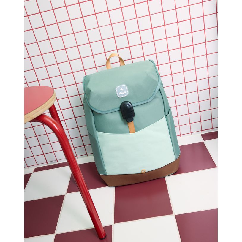 0404052342185-Sac à dos scolaire Noah - 43,5 cm - 1 compartiment - kaki - Biopic--5