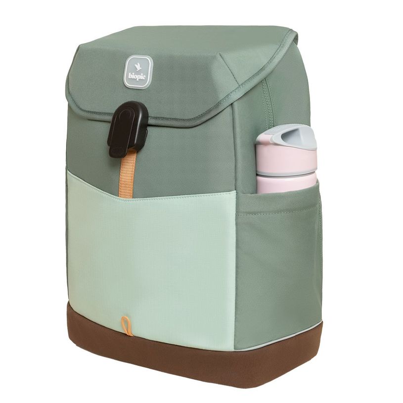 0404052342185-Sac à dos scolaire Noah - 43,5 cm - 1 compartiment - kaki - Biopic--1
