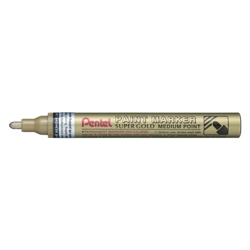884851025340-Pentel Paint Super - Marqueur permanent - pointe moyenne - blanc-P_405234394_1-0