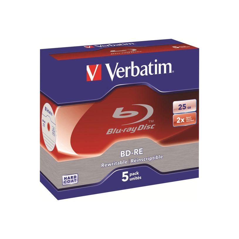 0023942436157-Verbatim - 5 x BD-RE - 25 Go 2x - boîtier CD-P_405234876_1-0