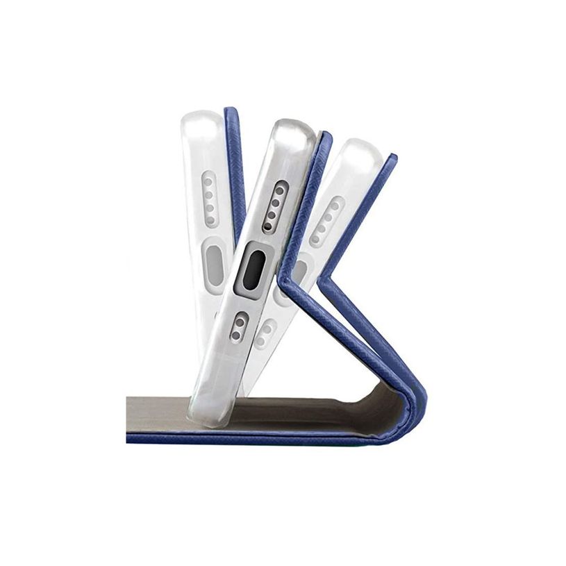 5907457780590-JAYM - Étui à rabat pour téléphone portable - imitation cuir - bleu-P_405235412_2-0