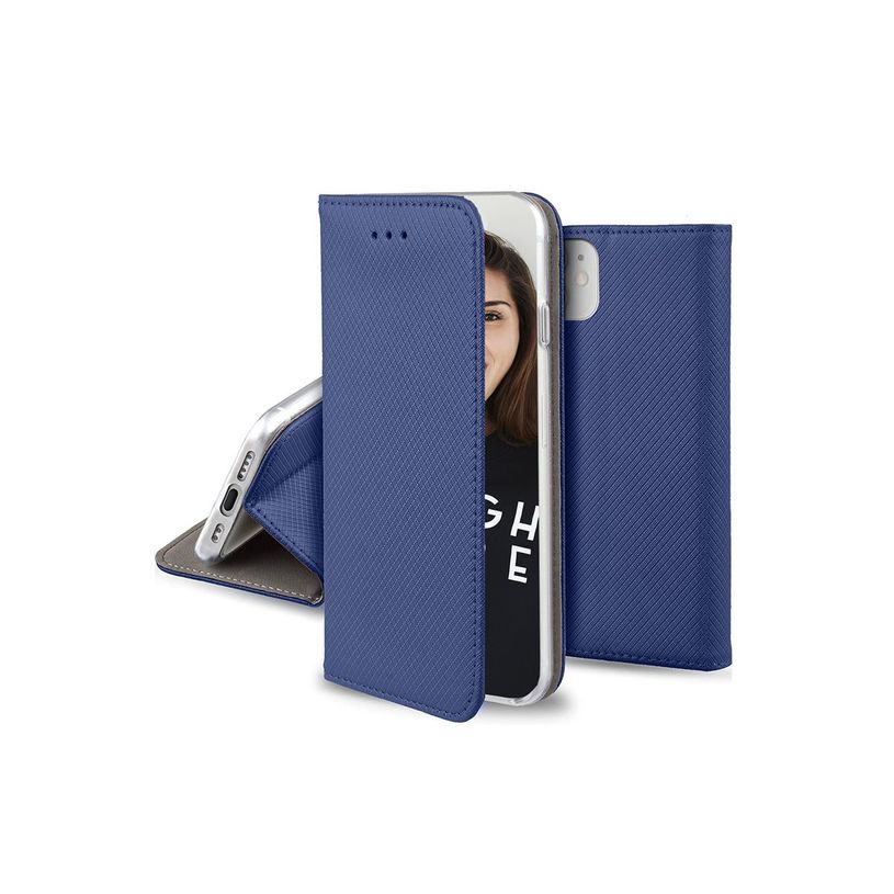 5907457780590-JAYM - Étui à rabat pour téléphone portable - imitation cuir - bleu-P_405235412_4-2