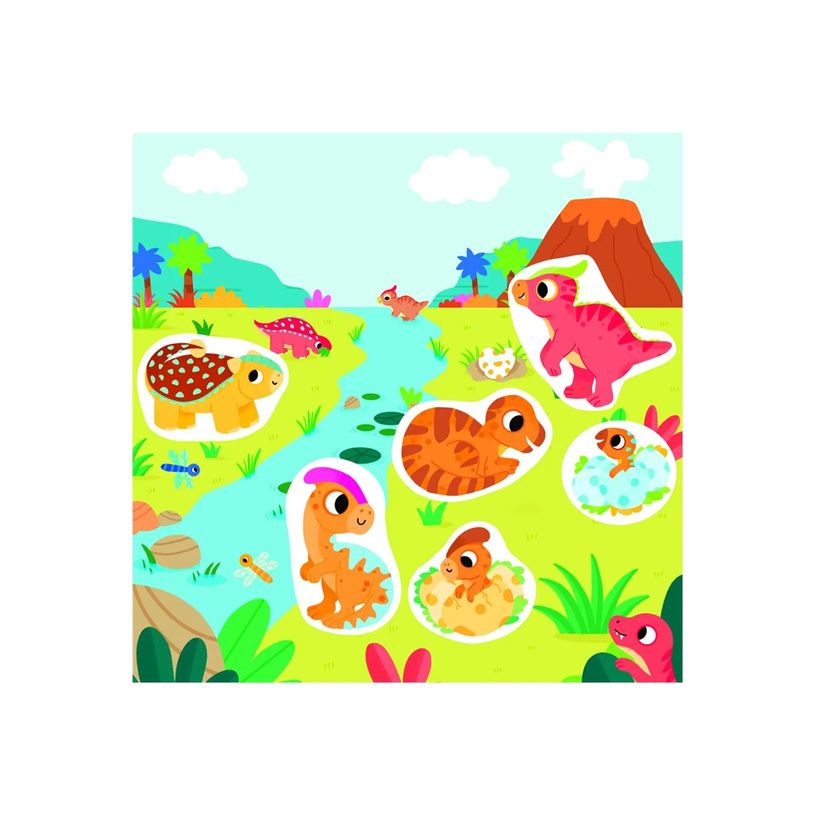 9782324032400-Grund - Adhésif décoratif - 25 pièces - dinosaure - non permanent-P_405235548_3-2
