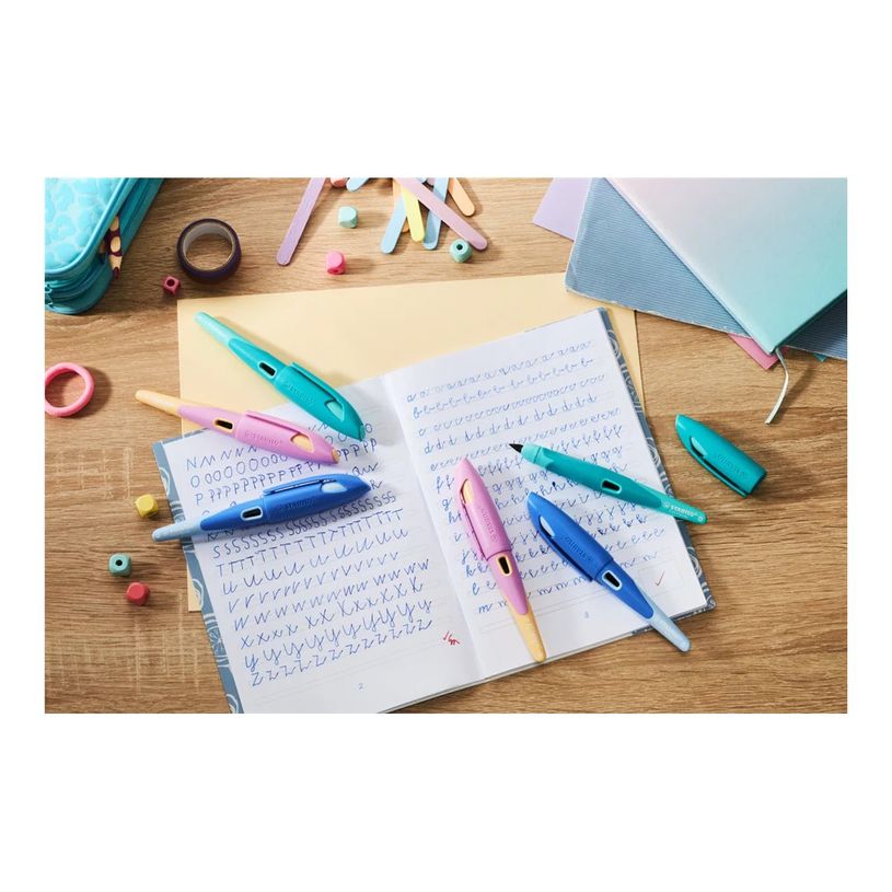 4006381593298-STABILO EASYbirdy Pastel Edition - Stylo plume - bleu roi-P_405236129_5-4