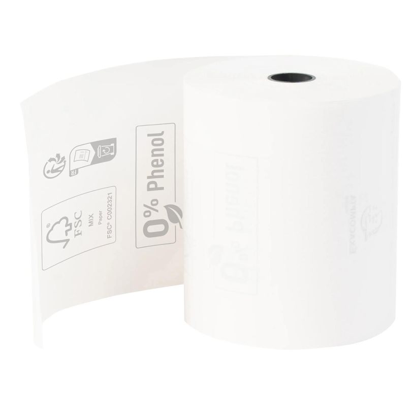 3130631438280-Exacompta Bobine Thermique 1 Pli 48g 80x70mm - 72m Sans Phénol (Lot de 5)--0