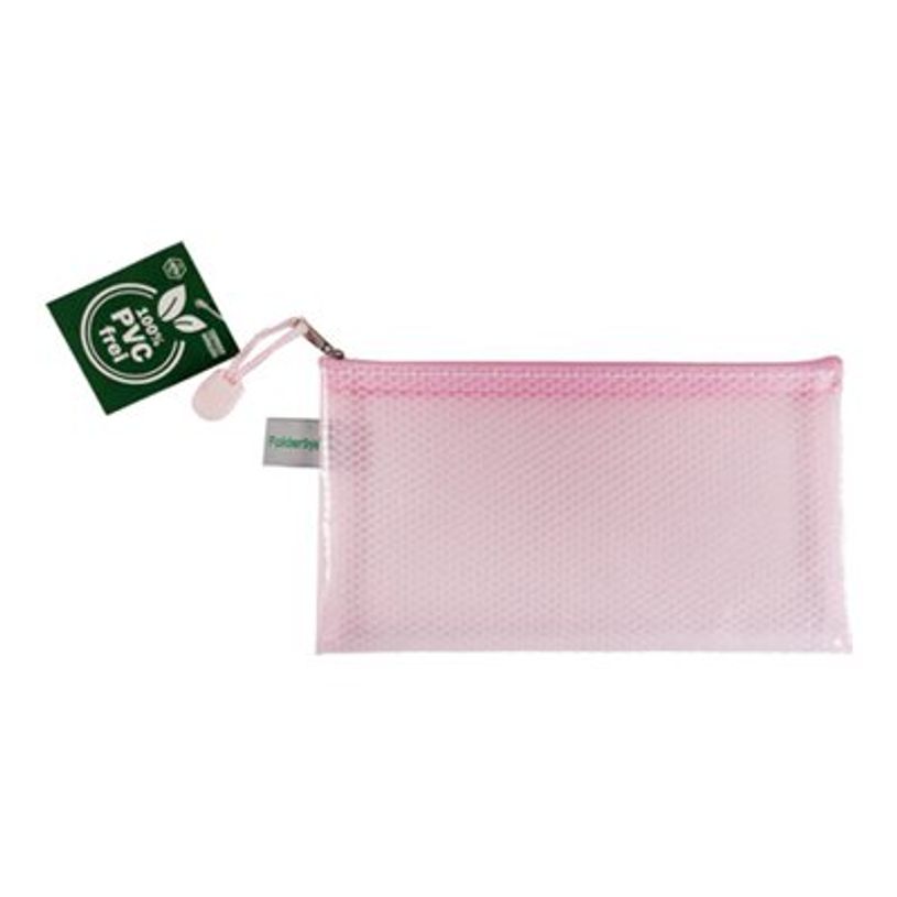 4250037433357-FolderSys - Valisette à fermeture éclair - pour DIN lang - transparent pastel red-P_405241508_1-0