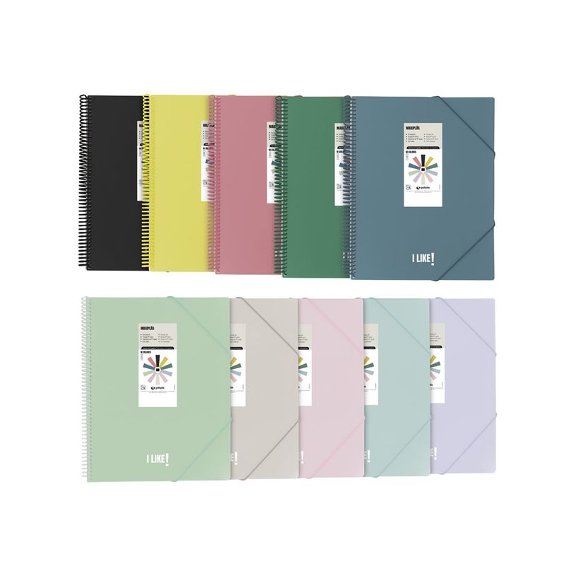 8413623181124-Grafoplas Maxiplás I Like! - Porte vues - 60 compartiments - pour A4 (210 x 297 mm) - ble-P_405241868_1-0
