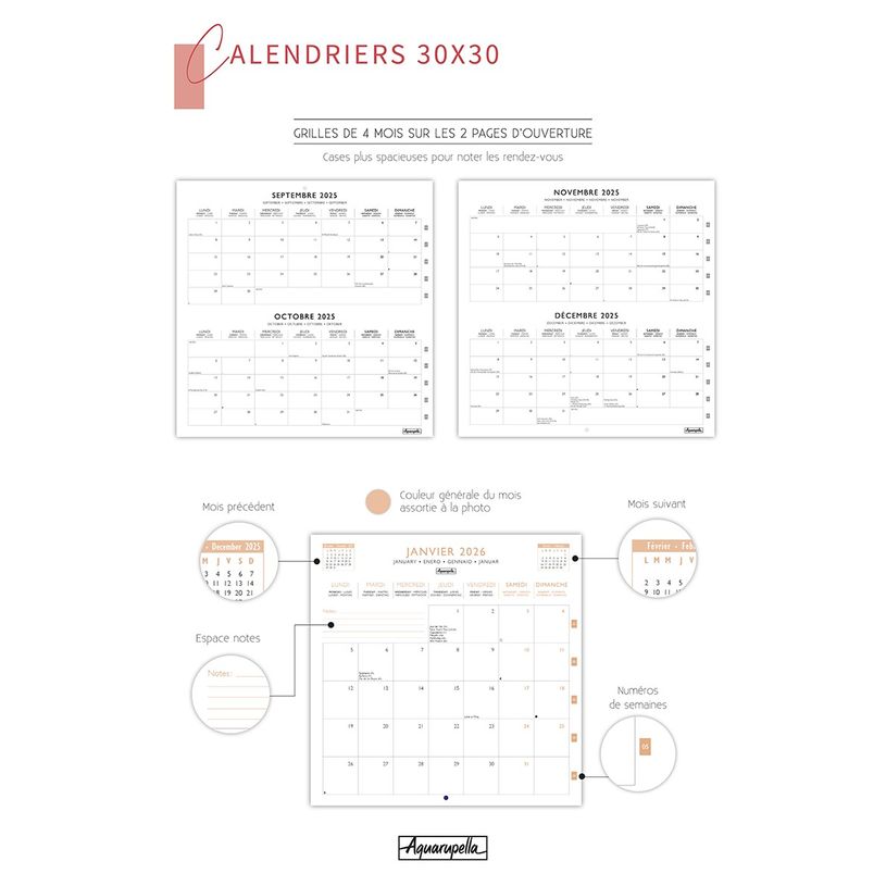 3494150174174-Calendriers 30x30cm 16 mois Aquarupella - Provence--1