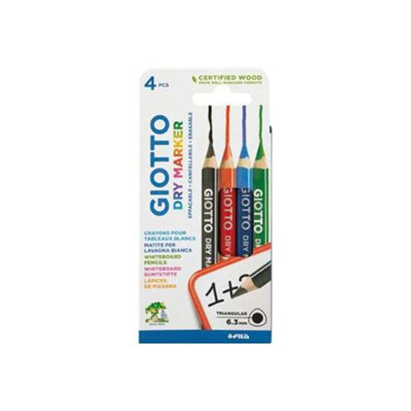 8000825058035-GIOTTO Dry Marker - Marqueur - pour tableau blanc, ardoise - couleurs assorties (pack de 1-P_405244186_2-0