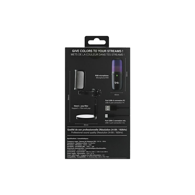 3303170115220-T'nB Influence PRO - Microphone - USB - noir-P_405245852_6-1