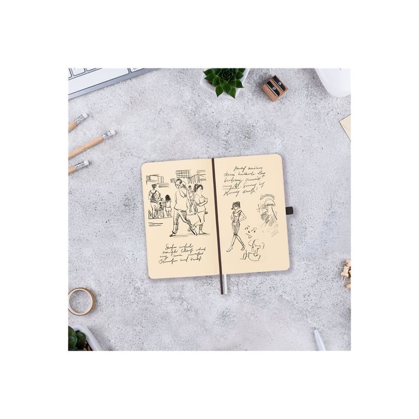 8422952393573-Finocam Nexo - Cahier de notes - petit - 90 x 150 mm - 72 feuilles / 144 pages - papier blanc cassé - uni - couvercle b-P_405246371_5-5