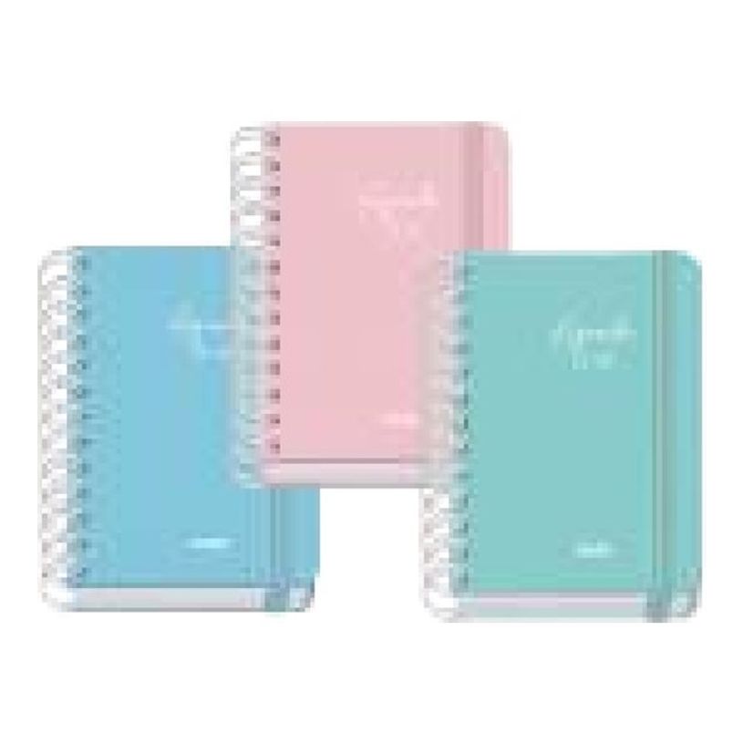 8421938519365-Dohe Serenity - Agenda - 2025-2026 - 1 jour par page - reliure à anneaux métalliques - A6 (120 x 170 mm) - 152 feuilles - bleu - carton -P_405247088_2-0