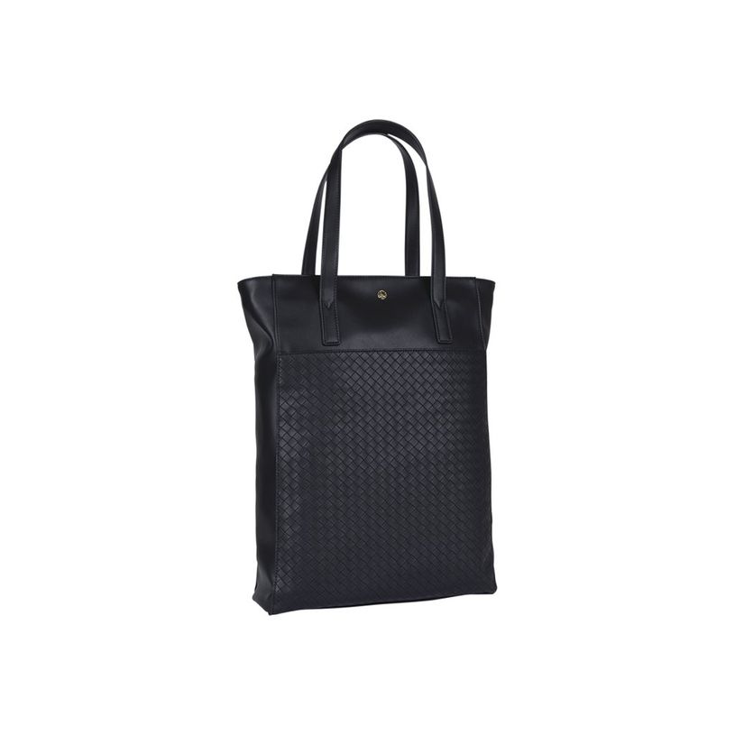 3664447203850-Oberthur Lisbonne - Sac Cabas Noir – Grand Sac à Main Femme pour Ordinateur 15,6'' – Élégant Effet Tressé et Lisse, -P_405247215_10-7