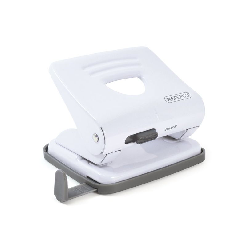 5018505028974-Rapesco 825 - Perforateur - 25 feuilles - métal, acier trempé - blanc-P_405247566_1-0