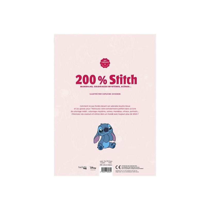 9782017285625-200% Stitch - par Capucine Sivignon - livre à colorier-P_405249630_3-0
