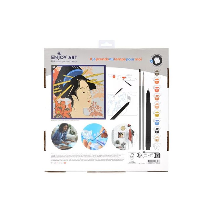 3700010413568-Enjoy Art Soleil Levant - Peinture par numéro - misaki and the cat - 30 x 30 cm-P_405249703_2-2