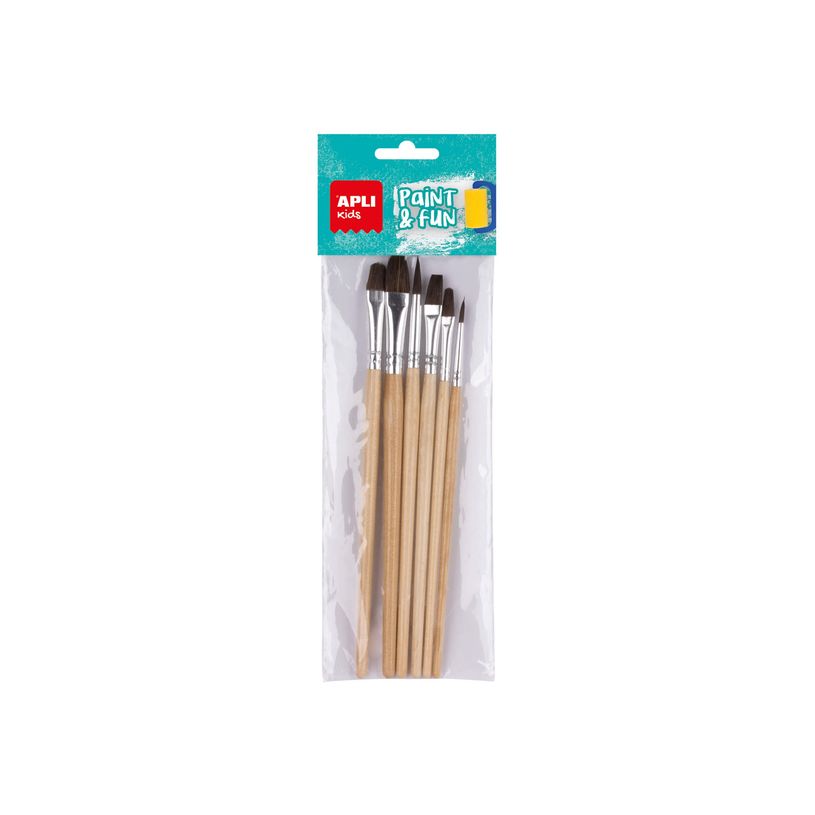 8410782174639-APLI kids Paint & fun - Lot de pinceaux - 6 parties - : 10, 12, 2, 4, 6, 8-P_405250325_1-0