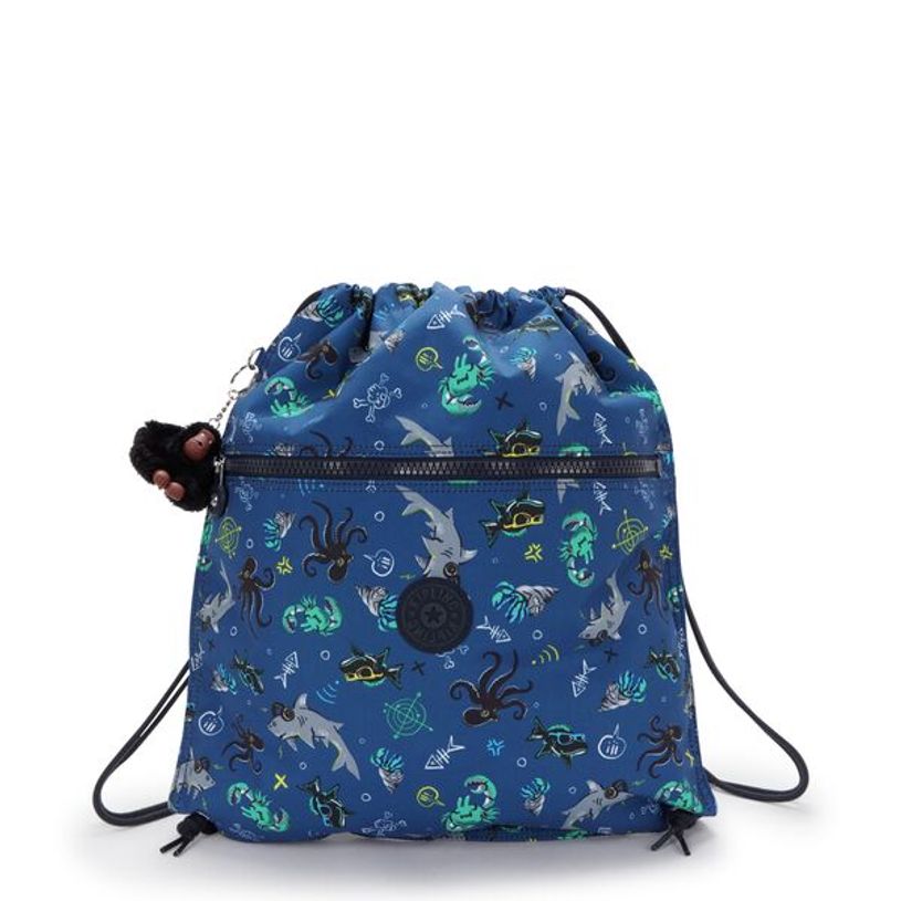 198265381467-Kipling SUPERTABOO - Sac moyen à cordon de serrage - Undersea Party--0