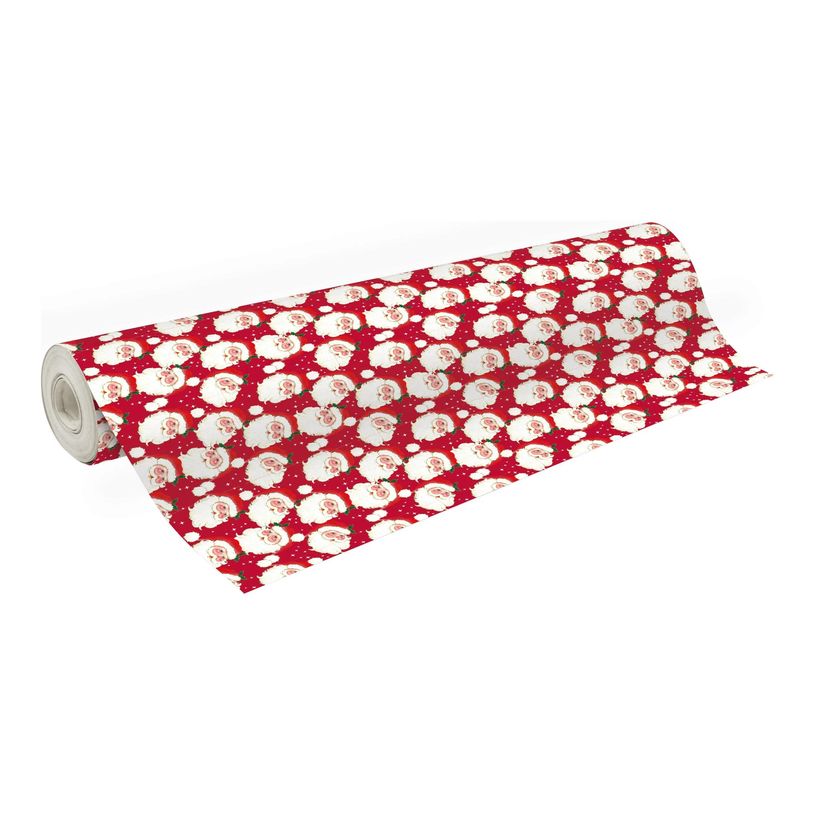 3663619207306-Clairefontaine Alliance - Emballage cadeau - 70 cm x 50 m - 60 g/m² - Père Noël - rouge-P_405252857_1-0