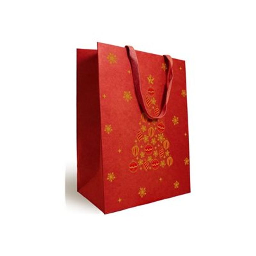 3281650624137-Logistipack - Sac cadeau - 25 cm x 13 cm x 33 cm - rouge, impression dorée-P_405252920_1-0