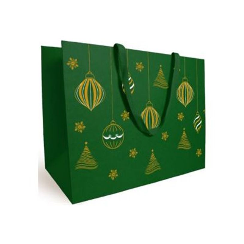 3281650624427-Logistipack - Sac cadeau - 20 cm x 10 cm x 17 cm - vert, impression dorée-P_405252921_1-0